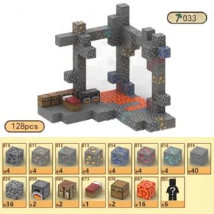 Model Set Pixel My Mini World Building Blocks Cube Creative DIY Toys 128pcs T033 - Picture 1 of 2