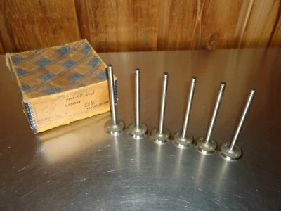 6) Válvula de admisión nueva NOS GM 556684 1949 1950 Oldsmobile Olds 257 seis 6 cilindros Foto 1 de 3