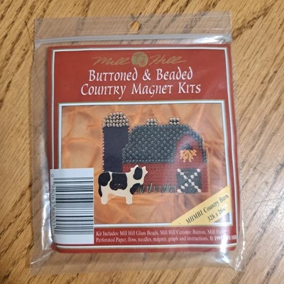 Mill Hill Country Barn Cross Stitch Magnet Kit MHMB1 - Image 1 of 4
