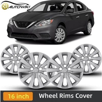 Cubiertas de rueda Snap on 2013-2019 Nissan Sentra/2011-2017 Nissan Leaf tapacubos de 16 pulgadas Foto 1 de 4