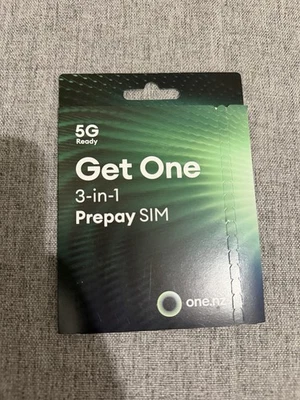 1x ONE NEW ZEALAND VODAFONE PREPAID MULTIFIT SIM CARD PACK 4G/5G STD NANO MICRO - Image 1 of 3
