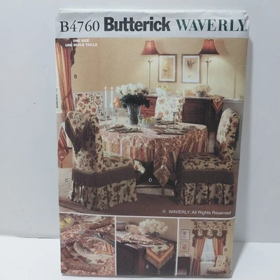BUTTERICK Sewing Pattern B4760 WAVERLY FORMAL DINING ROOM  Uncut - Image 1 of 4