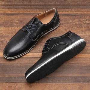 7-13 Men Casual Shoes Fashion ComfortableLeather Loafer Men - Picture 1 of 12