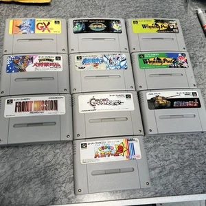 Super Famicom Game Set 10 titles tested some wear includes original stickers - Picture 1 of 5