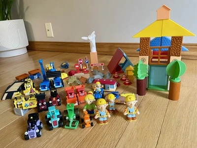 Bob The Builder Magnetic Construction Set Mini Figures Bobville LOT - Image 1 of 4