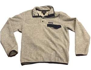 Patagonia Synchilla Snap-T Fleece Mens S Pullover Sweater Jacket Oatmeal Cream - Picture 1 of 4