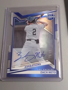 Panini Elite 2022 edición extra Zach Neto automático/93 Blue Angels - Imagen 1 de 2