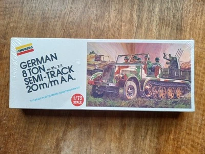 German 8 Ton Semi-Track 20m/mAA 1/72 Model Kit 6086 Lindberg - Image 1 of 4