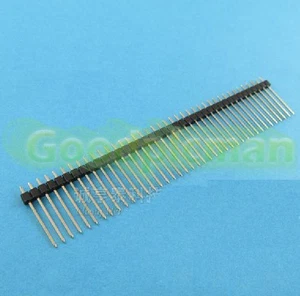 10pcs 1*40 40Pin 2.54mm 20mm Long Header Pin Male Breakable Pin Header NEW - Picture 1 of 1