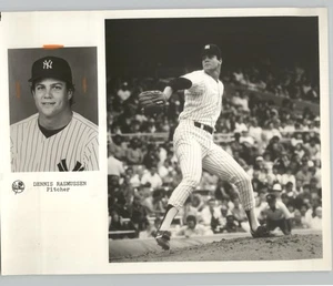 NEW YORK Yankees BASEBALL Pitcher DENNIS RASMUSSEN Vintage 1986 Press Photo - Picture 1 of 2