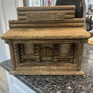 Well Constructed Detailed Folk Art Antique/Vintage Log Cabin House Model Bank - Picture 1 of 17