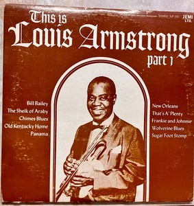 Louis Armstrong "This is... Parts 1 & 2" Two 12" Vinyl Records LP (S VG/R VG) - Picture 1 of 7