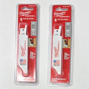 Milwaukee M12 Hackzall 4" PVC Klingen 14TPI HERGESTELLT IN DEN USA 2-5 Stück 49-00-5414 - Bild 1 von 3