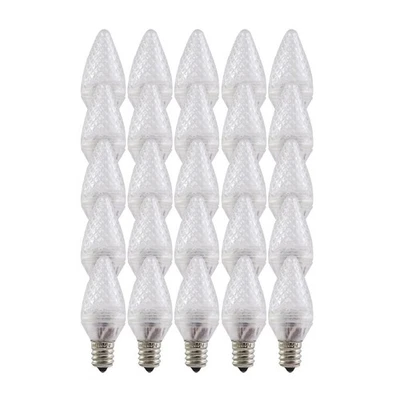 Aurio Lighting LED C7 Light Bulbs, E12 Sockets, Warm White, Commercial Grade ... - Image 1 of 3