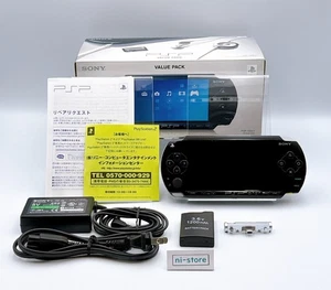 Sony PSP -1000 Black Console in Box w/MIC PSP-240 Region free - Excellent - Picture 1 of 23