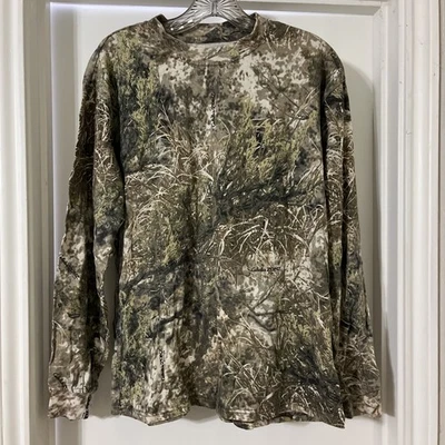 Cabela’s Long Sleeve Men’s Medium T-Shirt Cotton Zonz Western Camo EUC - Image 1 of 4