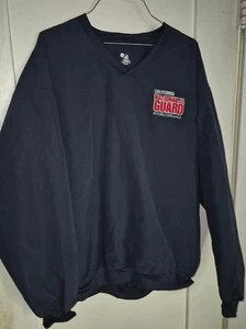 California National Guard Pull Over Windbreaker JACKET t shirt L Large - Picture 1 of 3