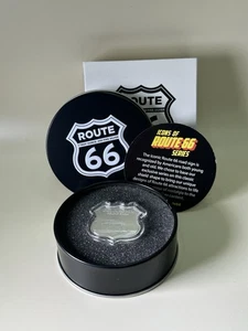 Route 66 Oklahoma Historic Round Barn - 1oz .999 Silber - Hartplastikhalter - Bild 1 von 4