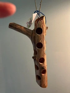 ALL NEW CEDAR WOOD BirdFeeder LOG + 12 "x 2 "OVER 10 HOLES #003 USA Seller - Picture 1 of 7