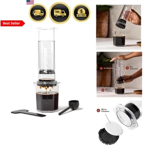 Coffee Press French Press Coffee Maker Travel Portable Single Cup Brew - Picture 1 of 8