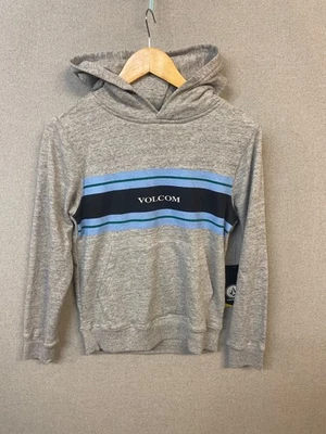 Volcom Boys Size 10 Grey Long Sleeve Logo Casual Hoodie BNWT - Image 1 of 4
