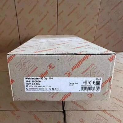100pcs Weidmuller 1041100000 WDK 2.5 ZQV Double Bolt Type Terminal Block - Image 1 of 4