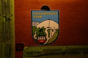 Alter Aufkleber Reise Stadt Wappen Rarität IVB Innsbruck PATSCHERKOFELBAHN - Bild 1 von 2
