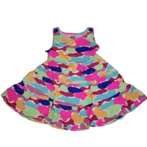 Spotted Zebra Girl's Multicolor Sleeveless Tank Midi Dress Size 4T New - Picture 1 of 7