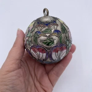 Chinese Cloisonne Enamel Antique Peacock Ornament - Picture 1 of 8