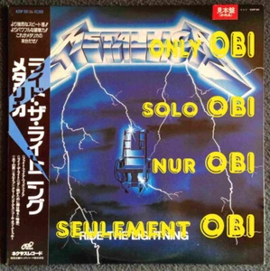 METALLICA Ride the Lightning Japan ( K25P 501 ) ***Only OBI***ON OFFER - Imagen 1 de 1
