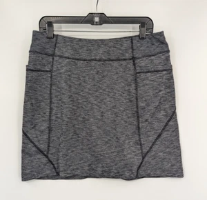ATHLETA Excursion Skort Womens Large Tall LT Gray Pockets Knit - Picture 1 of 9