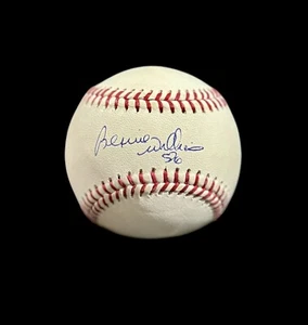 BERNIE WILLIAMS SIGNED AUTO MLB BASEBALL NEW YORK YANKEES W/JSA CERT - Picture 1 of 2