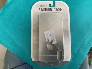 Vivitar Silber Fashion Hülle für Apple iPhone X Edelstahl Finish Hard Cover - Bild 1 von 2