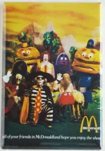 McDonalds Maskottchen MAGNET 2" x 3" Kühlschrank Spind - Bild 1 von 3