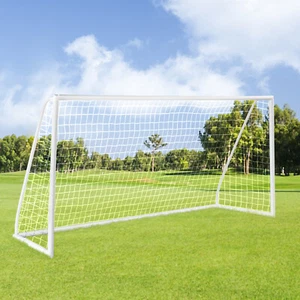 12FT x 6FT Soccer Goal Portable Target Shooting Net with PVC Frame for Backyard - Picture 1 of 11