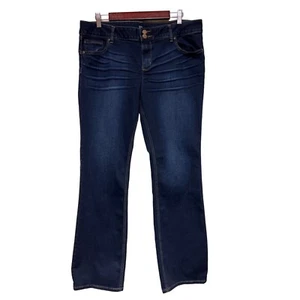 NEW! NY&Co Dark Rinse Curve Creator Boot Cut Jeans Women's Size 16 - Picture 1 of 14