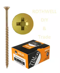 SOLO Timco Yellow Woodscrew POZI SENKSCHRAUBE ~ Schrauben riesige Größenauswahl - Bild 1 von 4