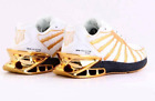Shoe Lion  New good men's White &Gold or White &silver Size43