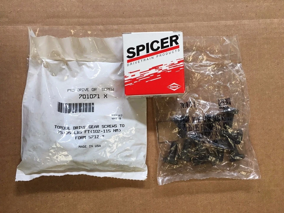 Dana 30 Ring Gear Bolt Kit Spicer 701071x Jeep CJ YJ TJ XJ ZJ WJ 10 bolts 41221 - Image 1 of 1