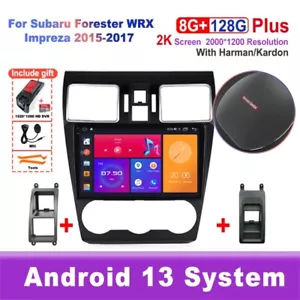 Subaru Car Stereo Radio GPS Carplay Android 13 For Subaru Forester WRX 2015-2017 - Picture 1 of 6