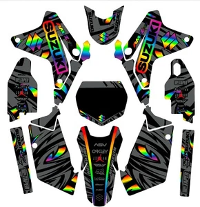 Graphics for 2005-2006 Suzuki RMZ450 RMZ 450 Shroud Decal Kit Sticker Rainbow - Picture 1 of 1