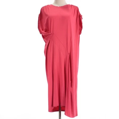 Zero + Maria Cornejo NWD собранными в Рюш Складное Платье Джерси Размер L Коралловый Розовый - Изображение 1 из 4