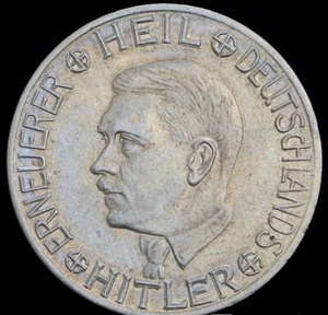 Germany Third Reich Nickel Coin/Token, 1 Mark, 1933 , Very Rare. - Picture 1 of 2