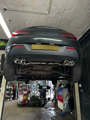 VAUXHALL ASTRA CUSTOM BUILT STAINLESS BACK END DUAL EXHAUST SYSTEM - Image 1 of 4