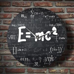  of Relativity Math Formula Wall Clock Scientist Physics Teacher Gift Sch