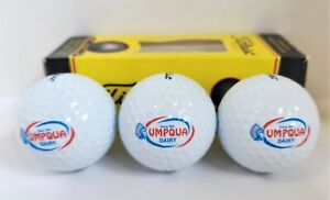 Umpqua Dairy Roseburg Oregon Logo Titleist NXT Golf Balls 3 Pack