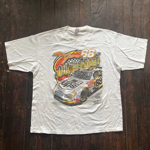 Vintage Robert Yates Racing Dale Jarrett 88 Chase Men T-Shirt White 2XL Flaws Cover