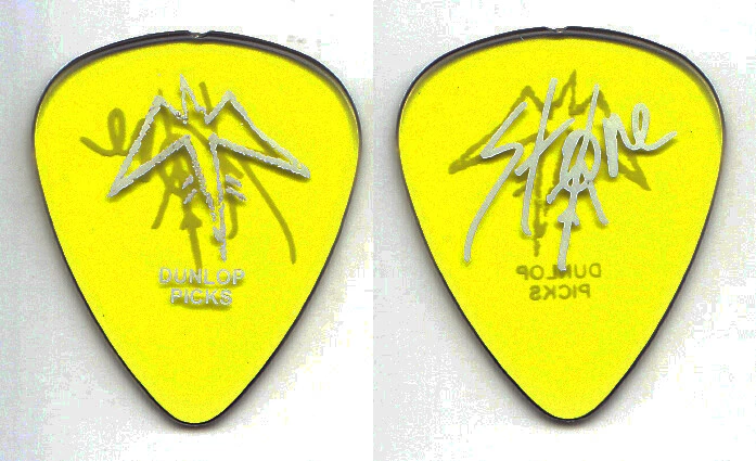 Queensryche Mike Stone Signature Clear Yellow Guitar Pick - 2003 Tribe Tour - Image 1 of 1