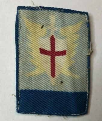 WW2 Allied Land Forces South East Asia Command Printed Badge Patch Original  - Image 1 of 3