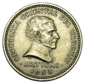 Uruguay 10 Centesimos coin 1953 KM#35 - - Picture 1 of 2